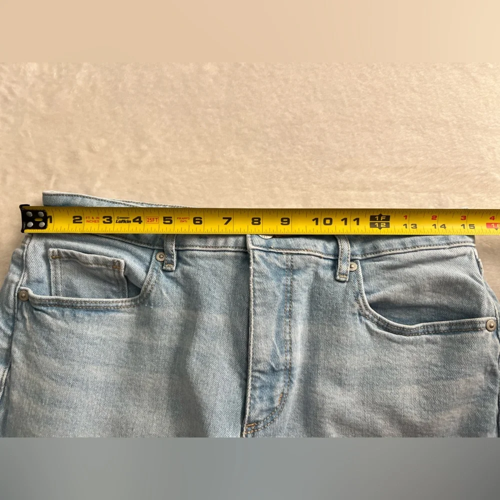 LOFT Light Blue The Kick Crop Denim Jeans, Size 30/10 - Picture 12 of 12